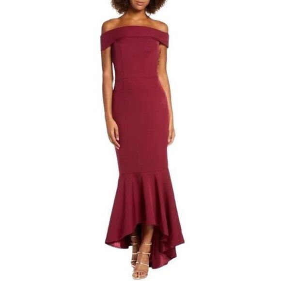 NEW Chi Chi London Navy Fishtail Bodycon Dress NWT Size 18 Mermaidcore - Picture 1 of 14